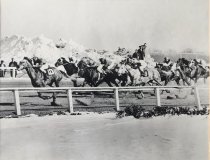 Photo 914 - Racing in Snow at Bowie Race Track c 1964